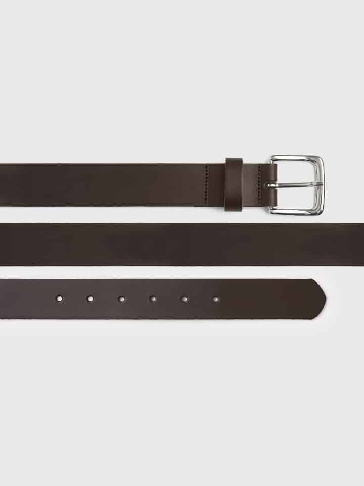 Mens Mens Black Essential Leather Trouser Belt