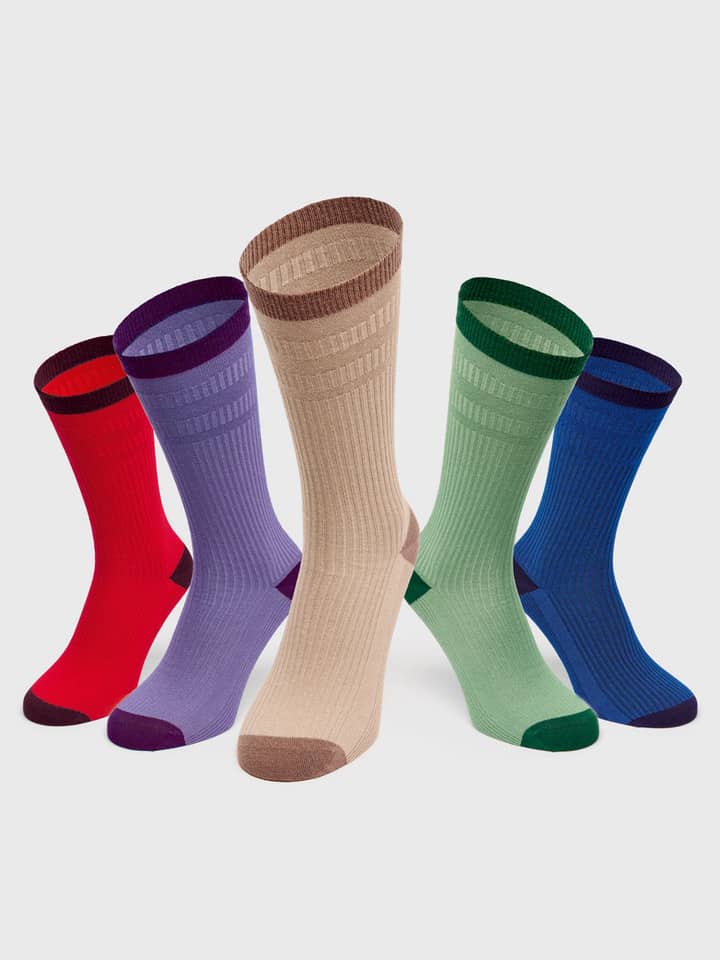 Bamboo Rich Softop® 5 Sock Pack On Model