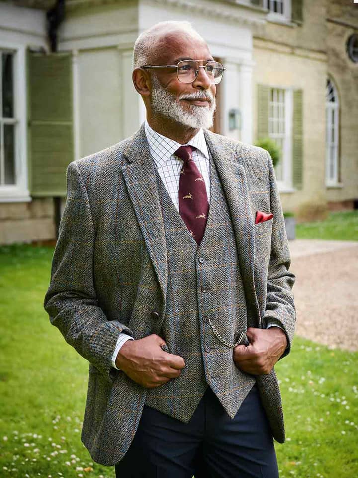 Bronze Harris Tweed® 2 Piece Jacket & Waistcoat