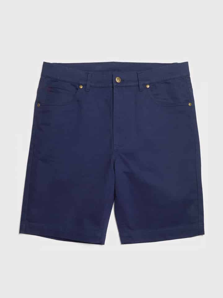 Mens Navy Jeano Shorts Flat
