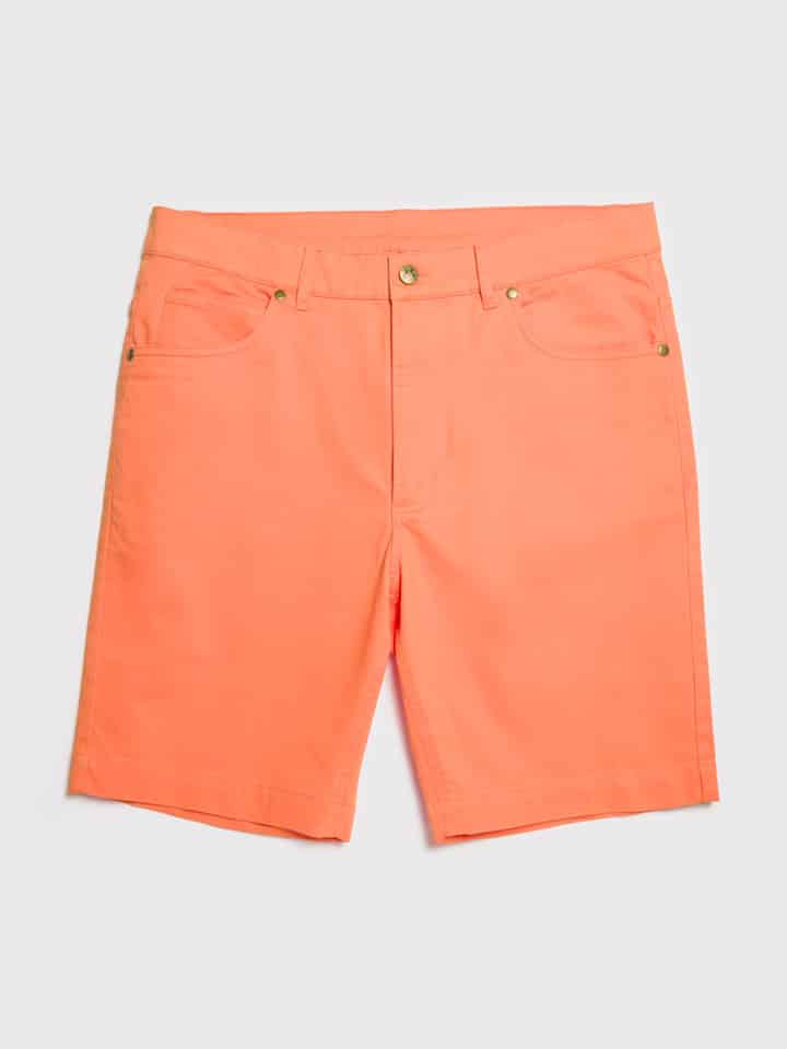 Sunset Orange Jeano Shorts Flat