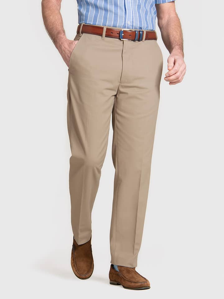 Men's Sand Slim Fit Chinos On Model