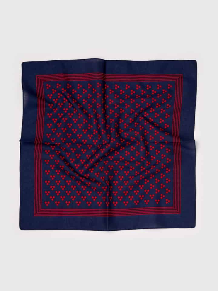 Mens Navy & Red Spot Giant Hanks