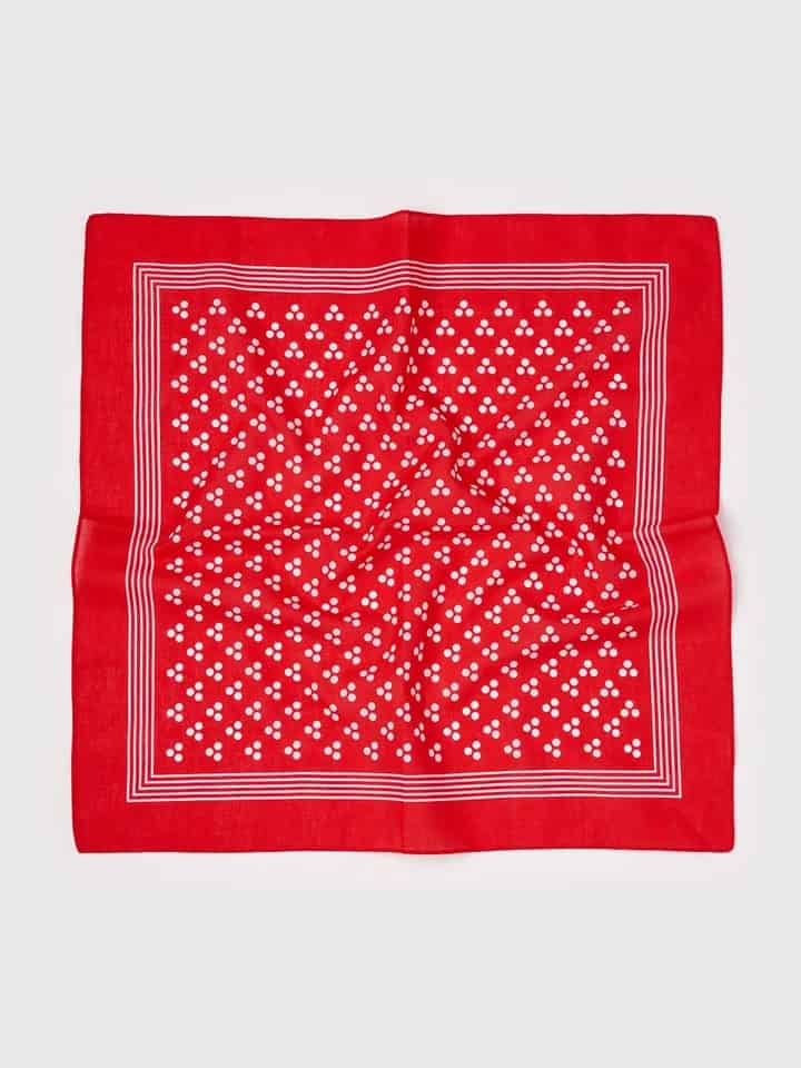 Mens White & Red Spot Giant Hanks