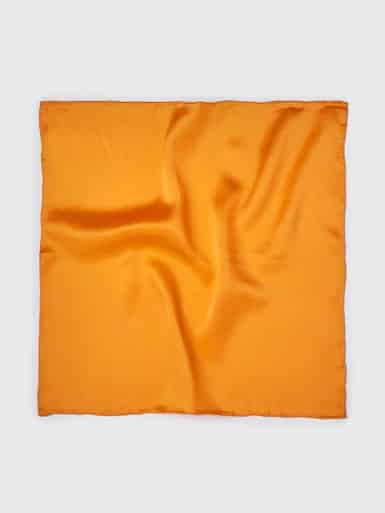 Orange 100% Silk Pocket Square