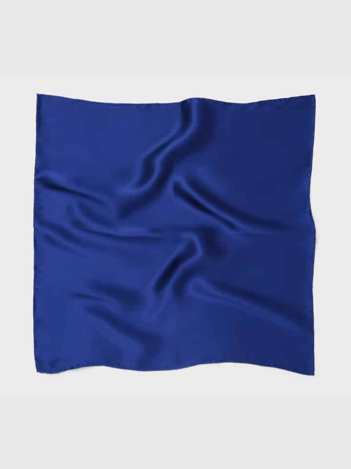 Royal Blue Silk Pocket Square