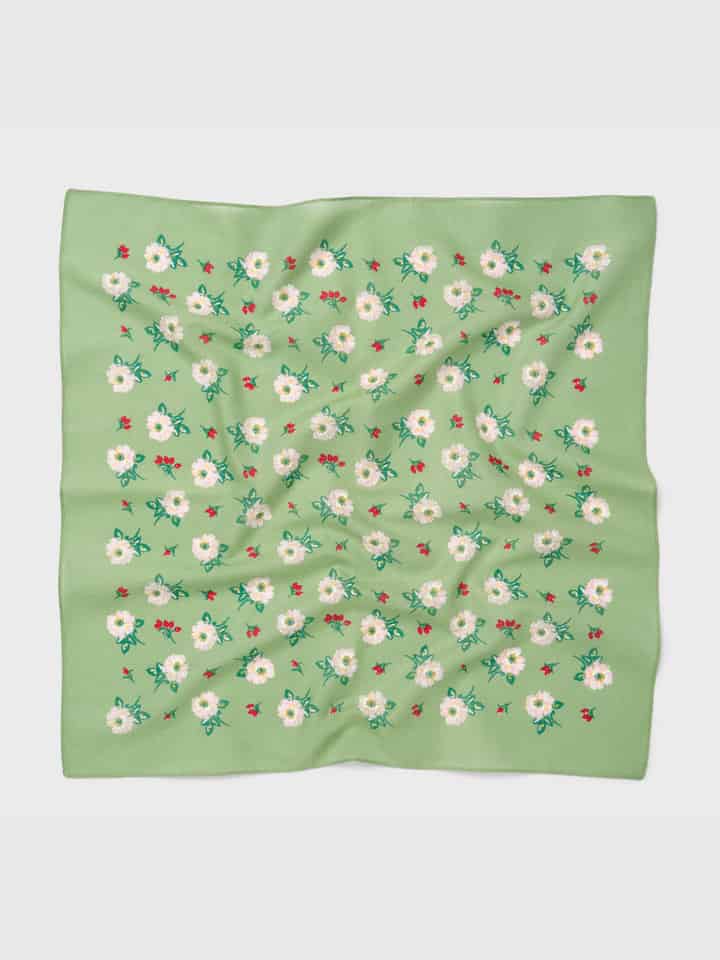 Green Floral Giant Hanks