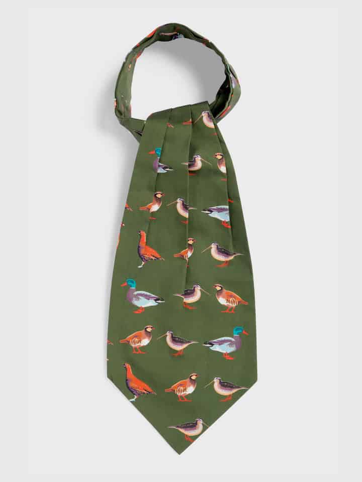 Green Birds Cravat