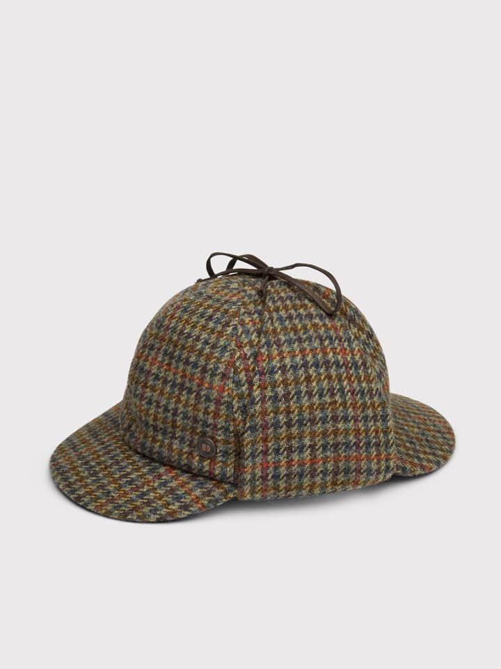 Check Deerstalker Hat Flat