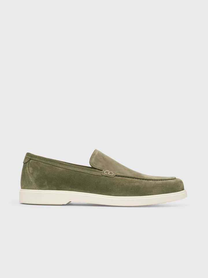 Mens Sage Tuscany Loake Shoe Side Angle