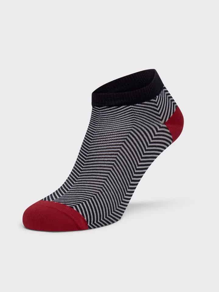 Mens Black Lux Taylor Trainer Socks