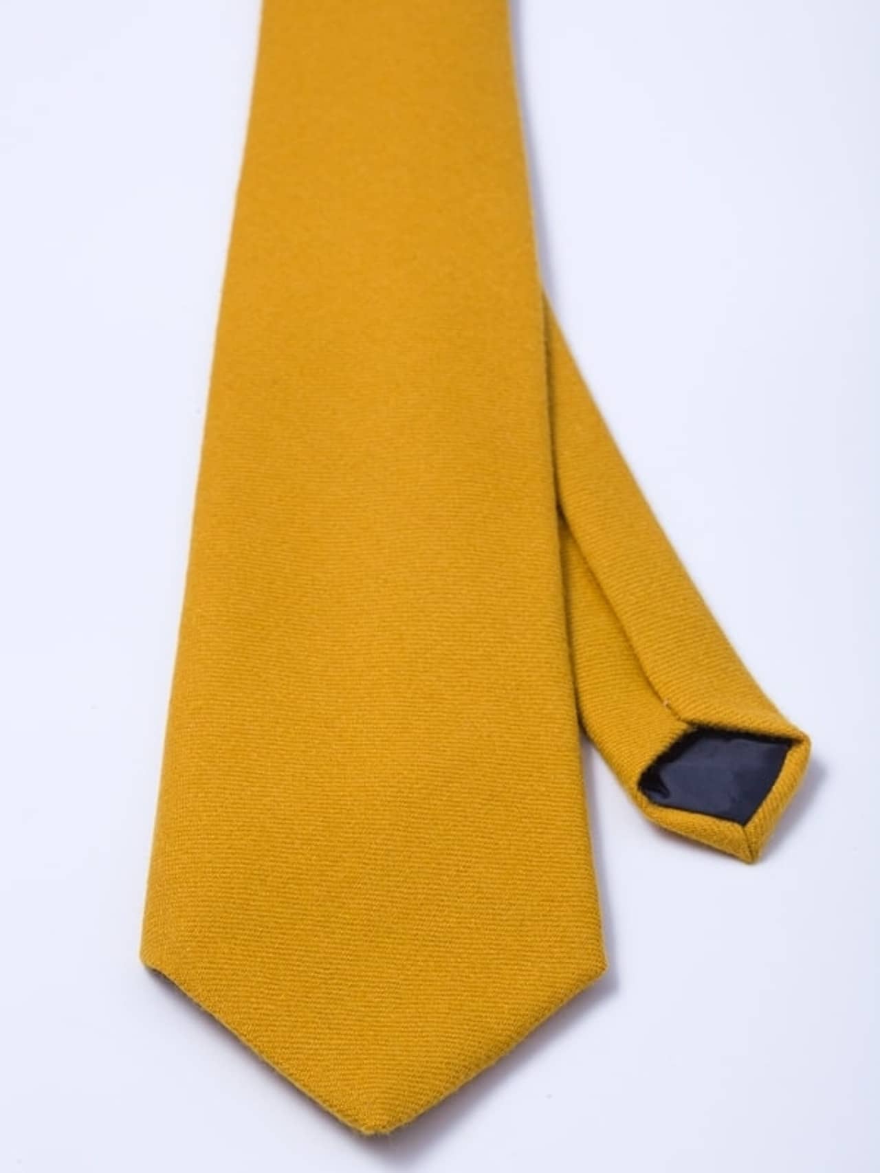 Gold Woven Wool Tie