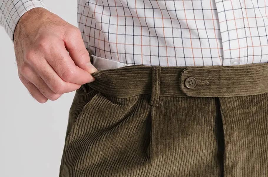 mens-moss-green-corduroy-trousers-expanding-waistband.webp