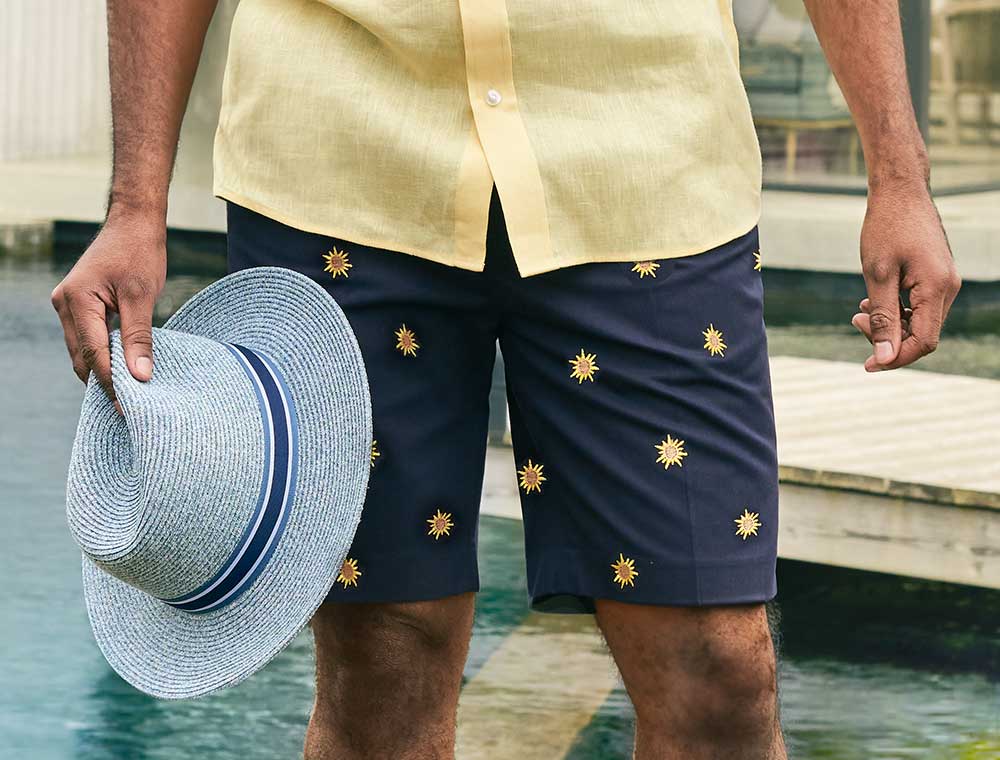 Mens Hat and Summer Shorts